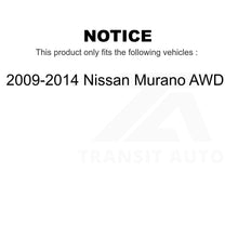 Load image into Gallery viewer, Rear Wheel Bearing And Hub Assembly Pair For 2009-2014 Nissan Murano AWD