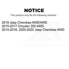 Load image into Gallery viewer, Rear Wheel Bearing And Hub Assembly Pair For Jeep Cherokee Chrysler 200