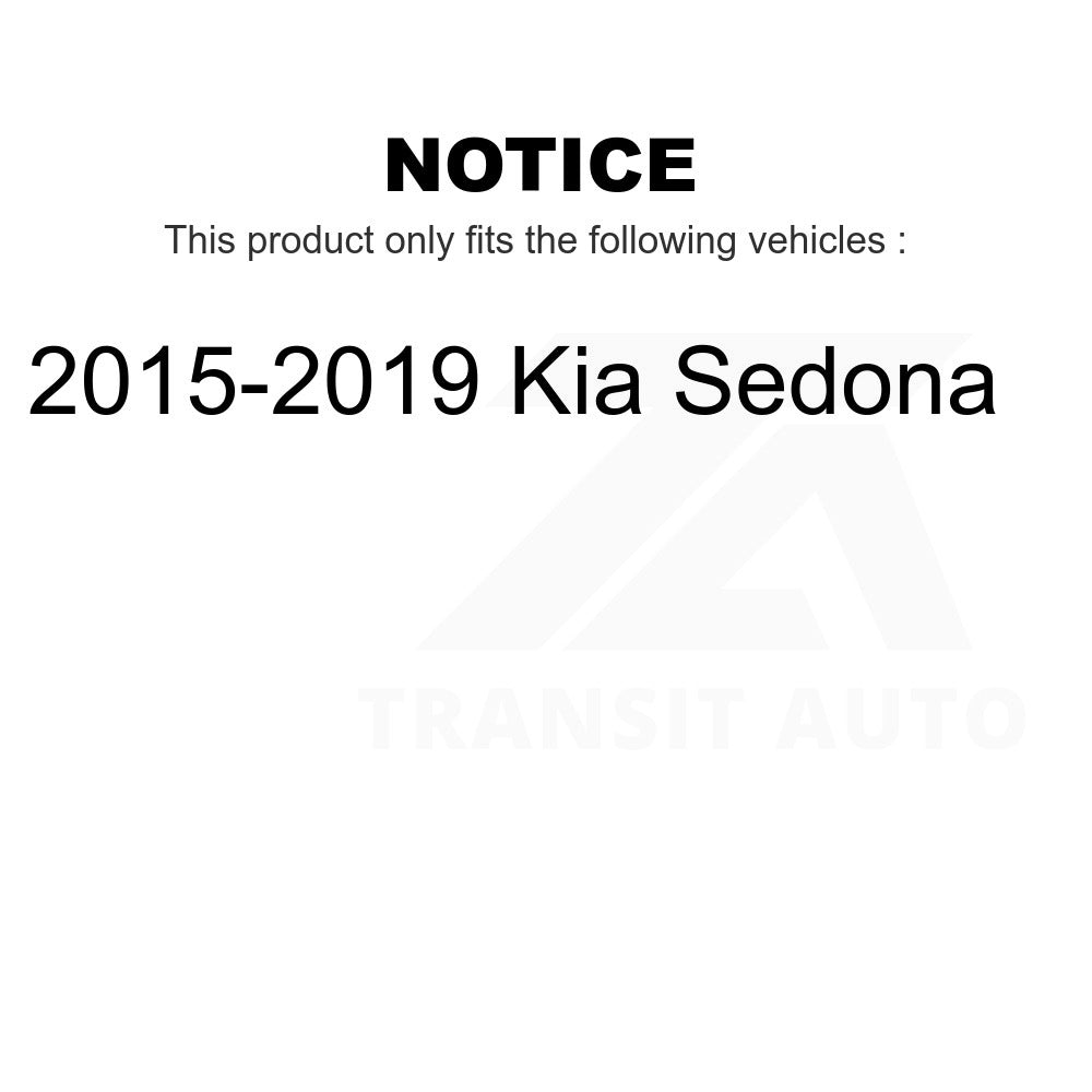 Front Wheel Bearing And Hub Assembly Pair For 2015-2019 Kia Sedona