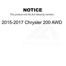 Load image into Gallery viewer, Front Rear Wheel Bearing &amp; Hub Assembly Kit For 2015-2017 Chrysler 200 AWD