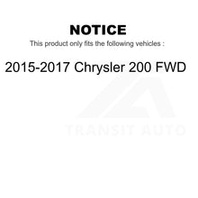 Charger l&#39;image dans la galerie, Front Rear Wheel Bearing &amp; Hub Assembly Kit For 2015-2017 Chrysler 200 FWD