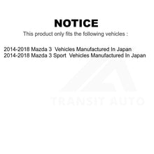 Load image into Gallery viewer, Front Rear Wheel Bearing &amp; Hub Assembly Kit For 2014-2018 Mazda 3 Sport