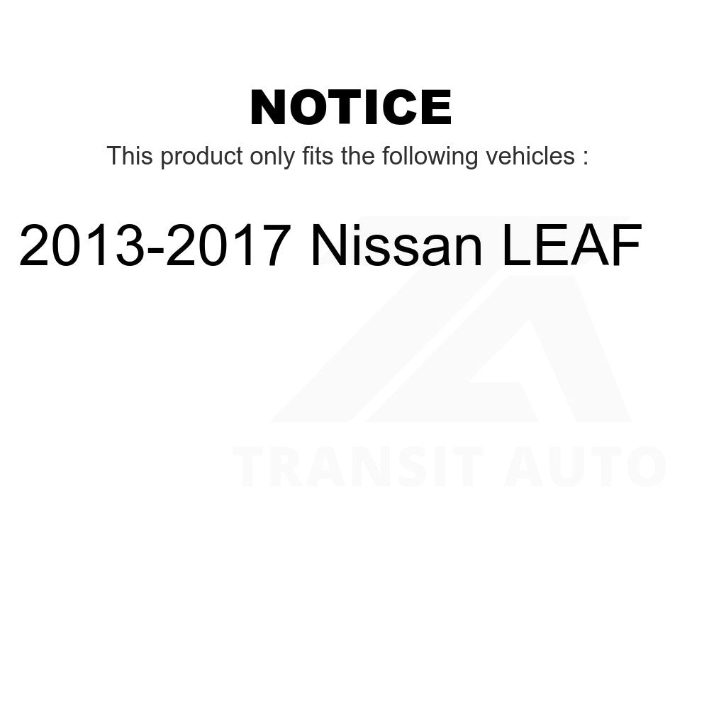 Rear Wheel Bearing And Hub Assembly Pair For 2013-2017 Nissan LEAF