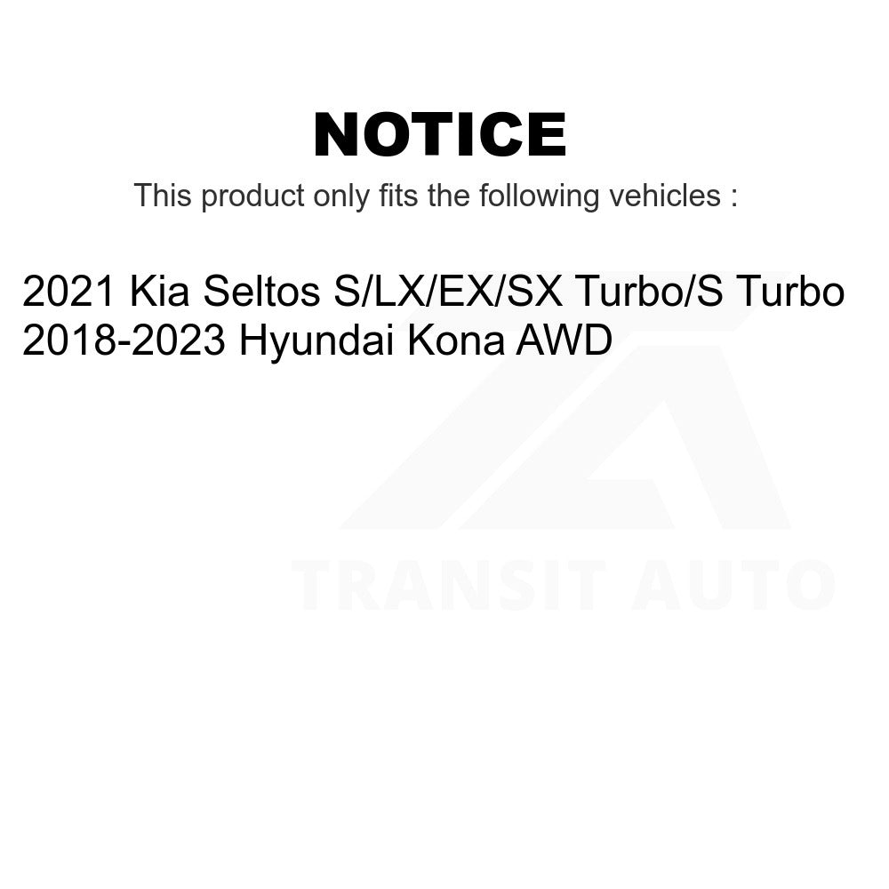 Rear Wheel Bearing And Hub Assembly Pair For Hyundai Kona Kia Seltos