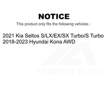 Charger l&#39;image dans la galerie, Rear Wheel Bearing And Hub Assembly Pair For Hyundai Kona Kia Seltos