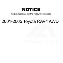 Charger l&#39;image dans la galerie, Front Rear Wheel Bearing And Hub Assembly Kit For 2001-2005 Toyota RAV4 AWD