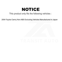 Load image into Gallery viewer, Front Rear Wheel Bearing And Hub Assembly Kit For 2004 Toyota Camry Non-ABS