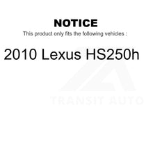 Charger l&#39;image dans la galerie, Front Rear Wheel Bearing And Hub Assembly Kit For 2010 Lexus HS250h