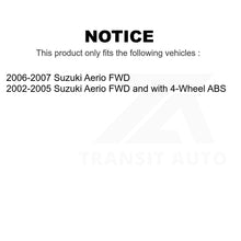 Load image into Gallery viewer, Front Rear Wheel Bearing And Hub Assembly Kit For Suzuki Aerio