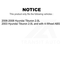 Load image into Gallery viewer, Front Rear Wheel Bearing And Hub Assembly Kit For Hyundai Tiburon