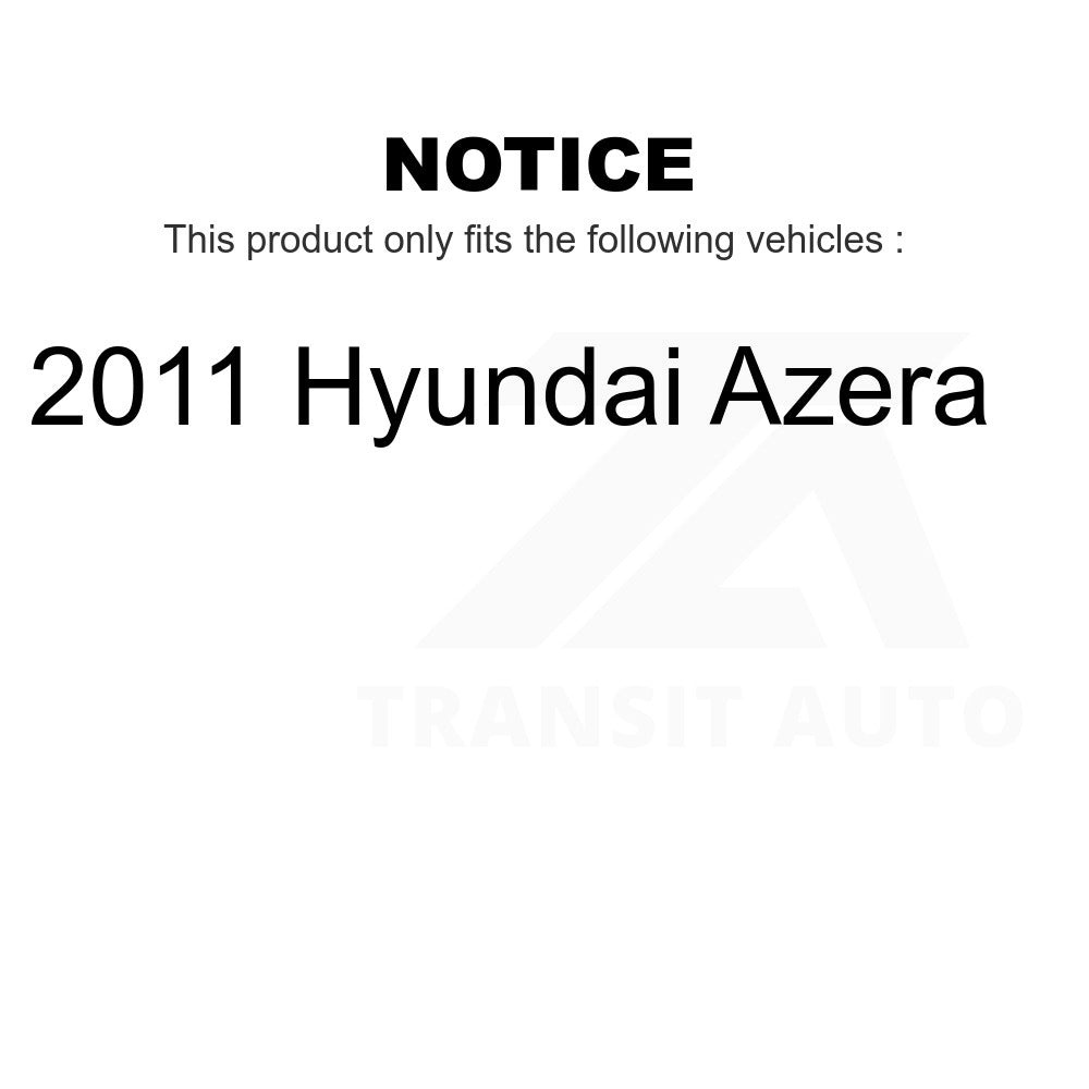 Front Rear Wheel Bearing And Hub Assembly Kit For 2011 Hyundai Azera