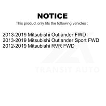 Load image into Gallery viewer, Front Rear Wheel Bearing Hub Assembly Kit For Mitsubishi Outlander Sport RVR FWD