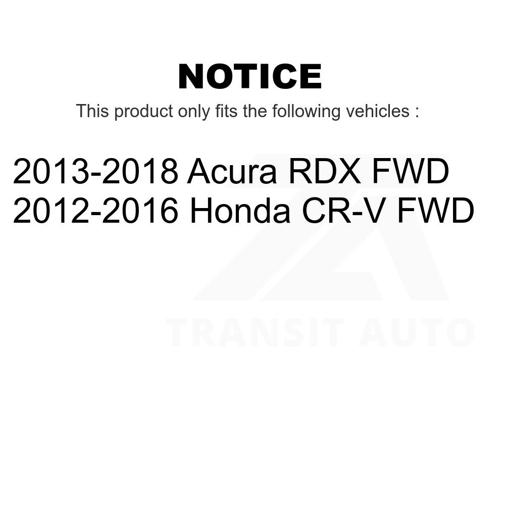 Front Rear Wheel Bearing And Hub Assembly Kit For Honda CR-V Acura RDX FWD