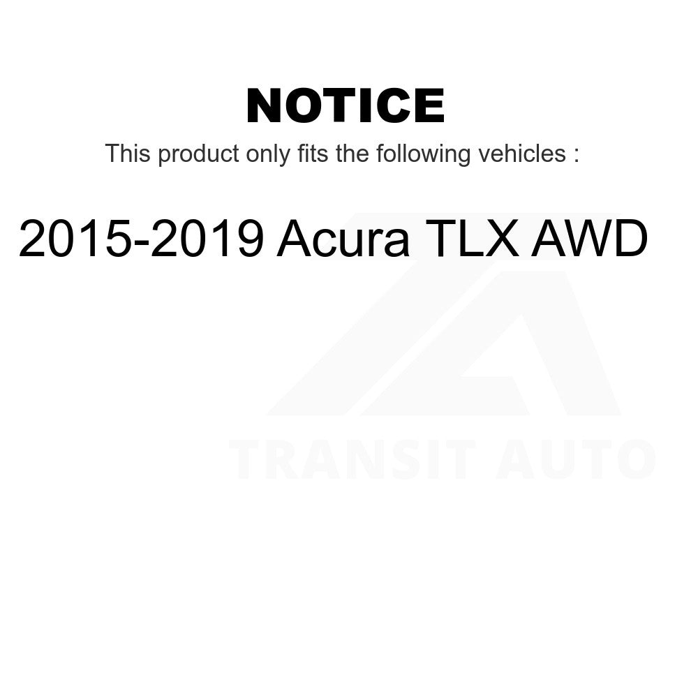 Front Rear Wheel Bearing And Hub Assembly Kit For 2015-2019 Acura TLX AWD