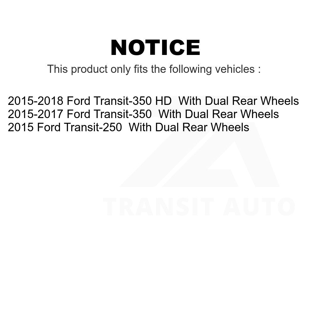 Front Wheel Bearing And Hub Assembly Pair For Ford Transit-350 Transit-250 HD