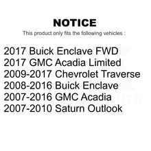 Charger l&#39;image dans la galerie, Front Rear Wheel Bearing &amp; Hub Assembly Kit For Chevrolet Traverse GMC Acadia