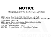 Charger l&#39;image dans la galerie, Rear Wheel Bearing And Hub Assembly Pair For Hyundai Elantra Kona