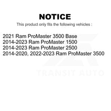 Charger l&#39;image dans la galerie, Rear Wheel Bearing And Hub Assembly Pair For Ram ProMaster 1500 2500 3500