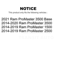 Load image into Gallery viewer, Front Rear Wheel Bearing And Hub Assembly Kit For Ram ProMaster 1500 2500 3500