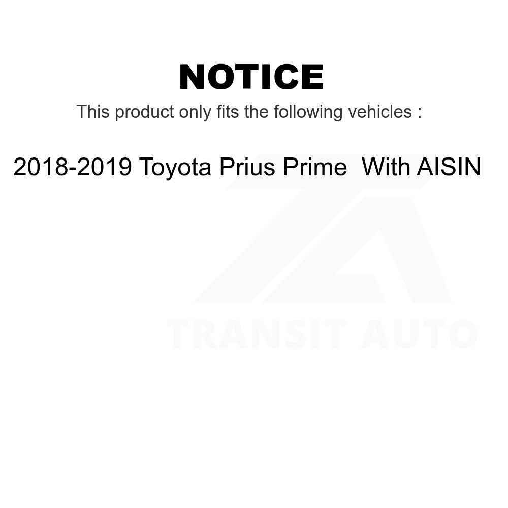 Front Rear Wheel Bearing And Hub Assembly Kit For Toyota Prius Prime With AISIN