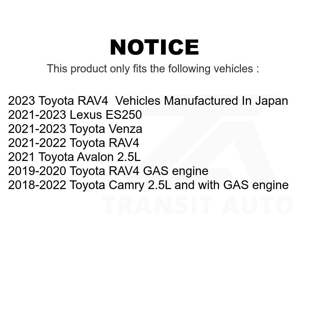 Front Wheel Bearing & Hub Assembly Pair For Toyota Camry RAV4 Lexus ES250 Venza