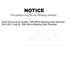 Load image into Gallery viewer, Front Rear Wheel Bearing &amp; Hub Assembly Kit For Audi A3 Quattro S3