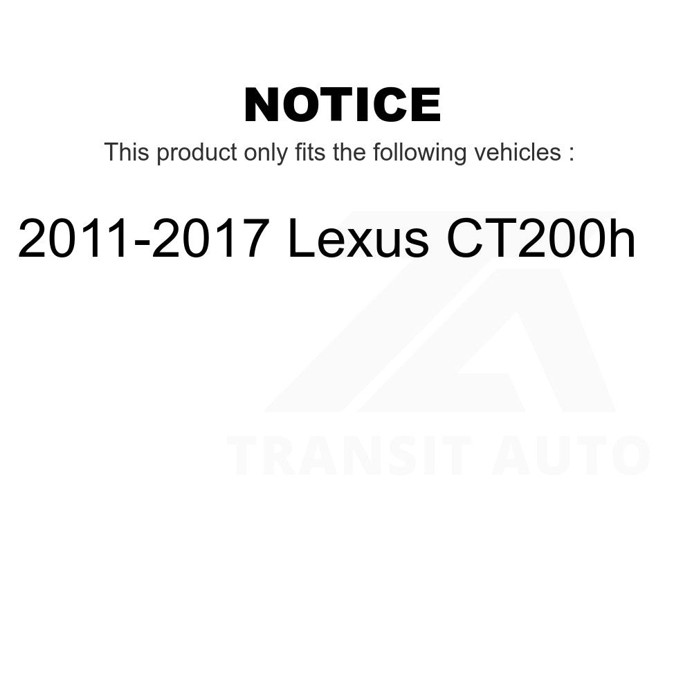 Front Rear Wheel Bearing & Hub Assembly Kit For 2011-2017 Lexus CT200h