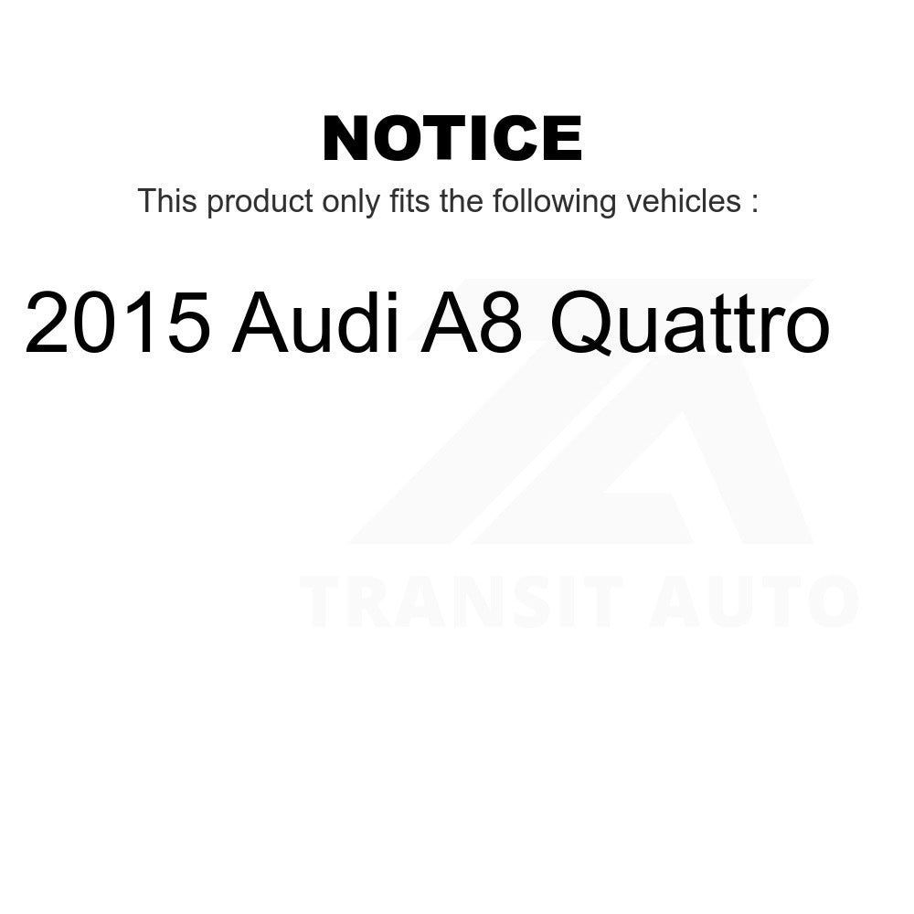 Front Rear Wheel Bearing And Hub Assembly Kit For 2015 Audi A8 Quattro