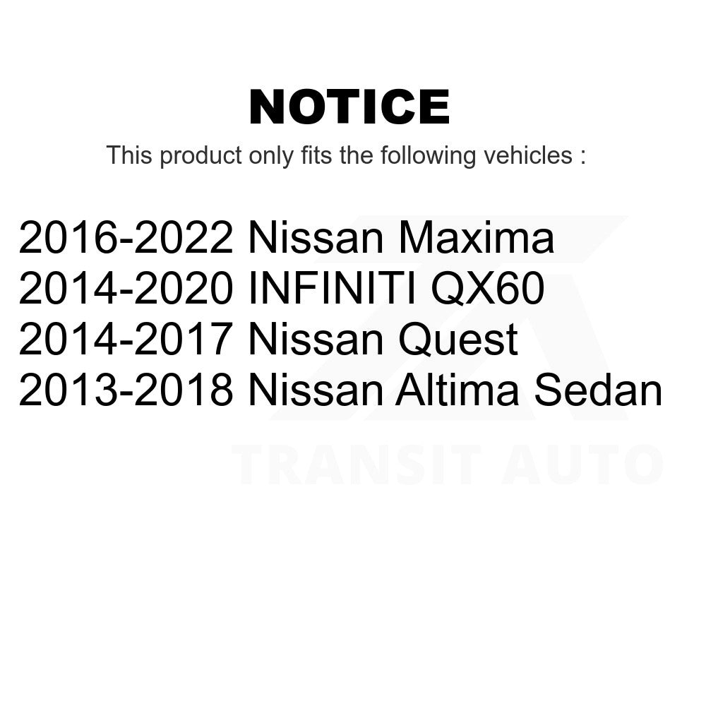 Front Suspension Strut Shock Mounting Pair For Nissan Altima INFINITI QX60 Quest