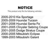 Load image into Gallery viewer, Front Suspension Strut Shock Mounting Pair For Hyundai Santa Fe Mitsubishi Kia