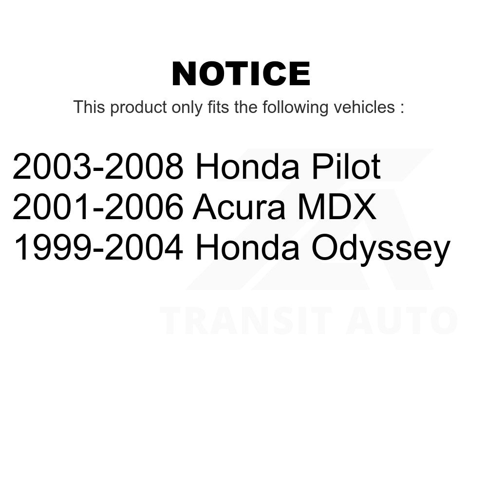 Front Suspension Strut Shock Mounting Pair For Honda Pilot Odyssey Acura MDX