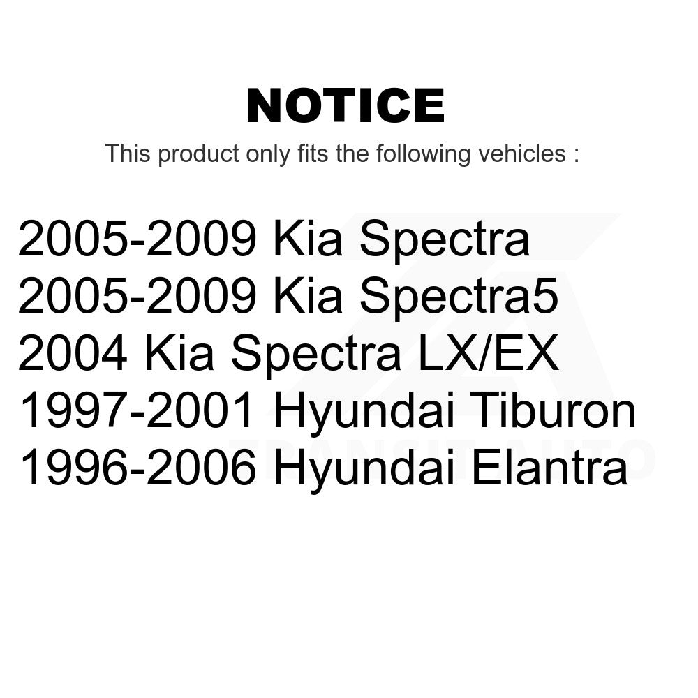 Front Rear Suspension Strut Shock Mounting Kit For Hyundai Elantra Kia Spectra
