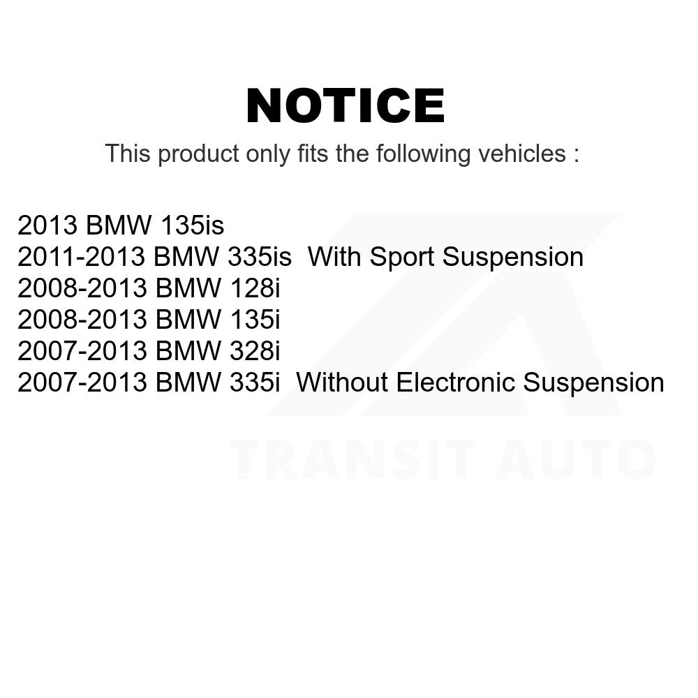 Front Rear Suspension Strut Shock Mounting Kit For BMW 328i 335i 128i 135i 335is
