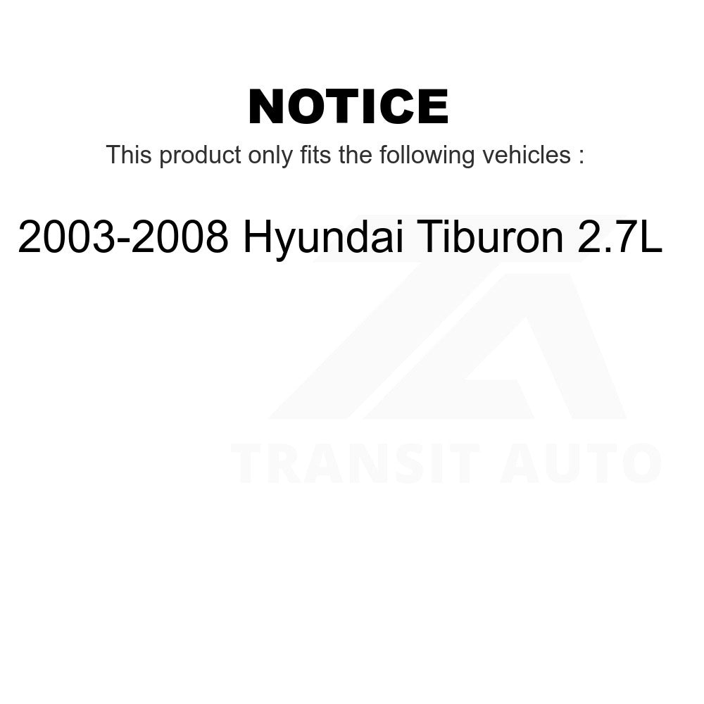 Front Wheel Bearing And Tie Rod End Kit For 2003-2008 Hyundai Tiburon 2.7L