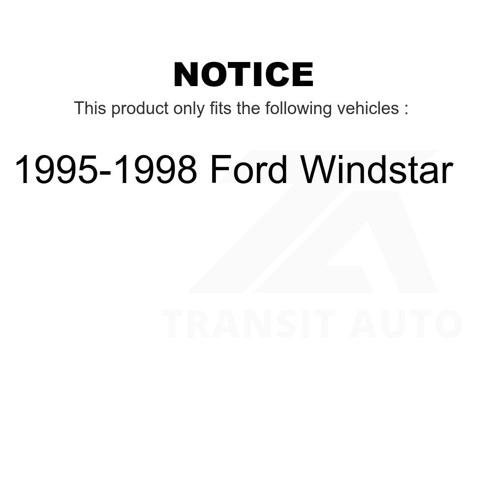 Front Wheel Bearing And Tie Rod End Kit For 1995-1998 Ford Windstar