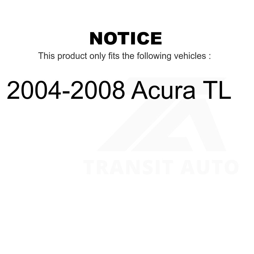 Front Wheel Bearing And Tie Rod End Kit For 2004-2008 Acura TL