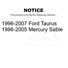 Load image into Gallery viewer, Front Wheel Bearing And Tie Rod End Kit For Ford Taurus Mercury Sable