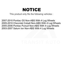 Charger l&#39;image dans la galerie, Front Wheel Bearing &amp; Tie Rod End Kit For Chevrolet Cobalt Saturn Ion Pontiac G5