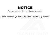 Charger l&#39;image dans la galerie, Front Wheel Bearing &amp; Tie Rod End Kit For 06-08 Dodge Ram 1500 With 8 Lug Wheels