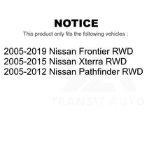 Charger l&#39;image dans la galerie, Front Wheel Bearing &amp; Tie Rod End Kit For Nissan Frontier Pathfinder Xterra RWD