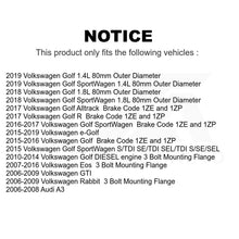 Load image into Gallery viewer, Front Hub Bearing Assembly Link Kit For Volkswagen Golf Eos Rabbit SportWagen A3