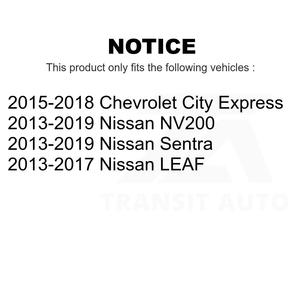 Front Hub Bearing Assembly Link Kit For Nissan Sentra NV200 LEAF Chevrolet City