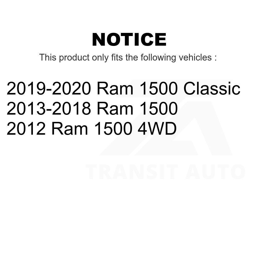 Front Hub Bearing Assembly And Link Kit For Ram 1500 Classic