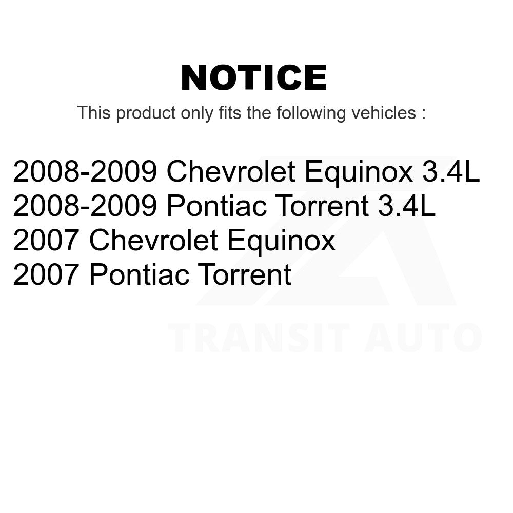 Front Hub Bearing Assembly And Link Kit For Chevrolet Equinox Pontiac Torrent