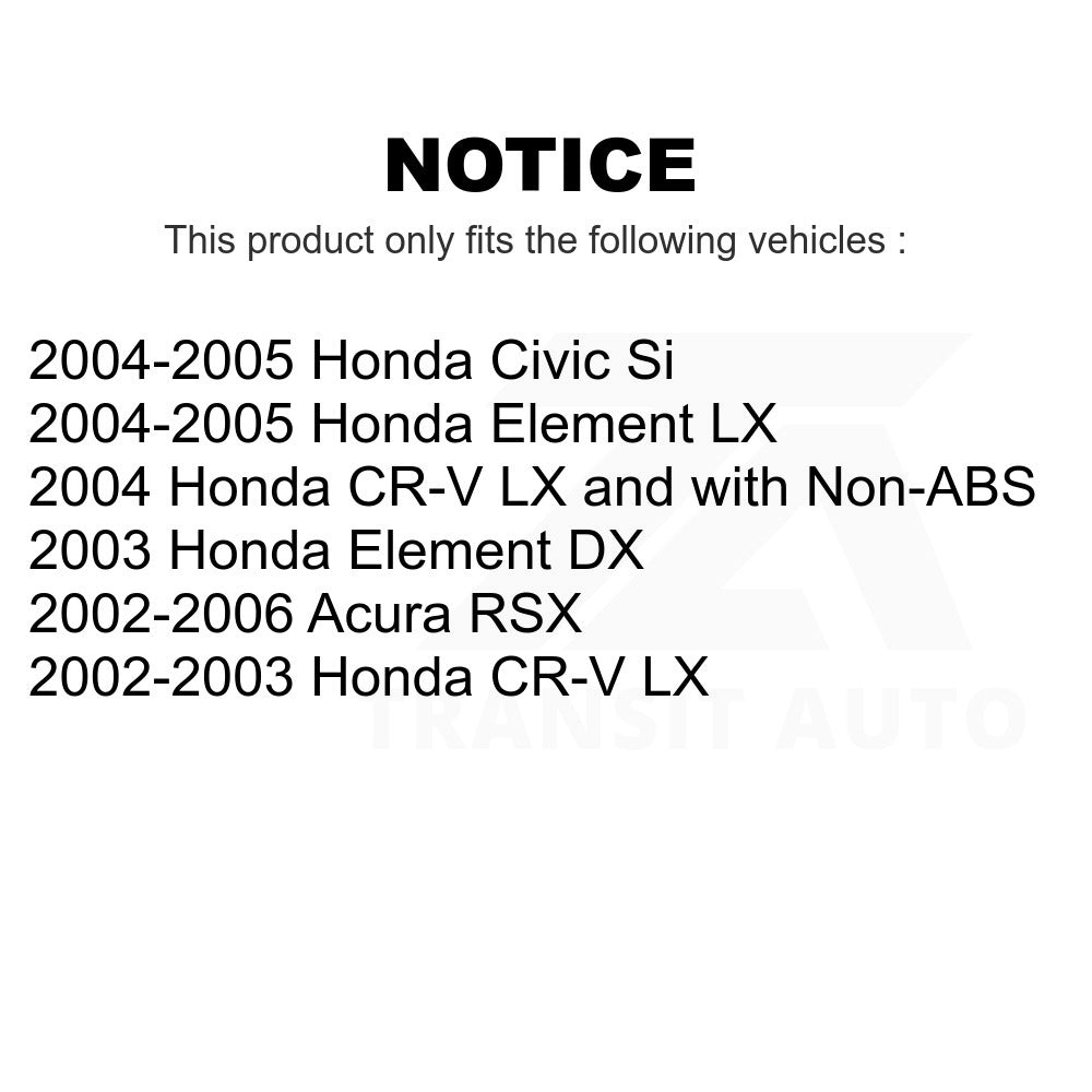 Front Wheel Bearing And Link Kit For Honda Civic CR-V Element Acura RSX