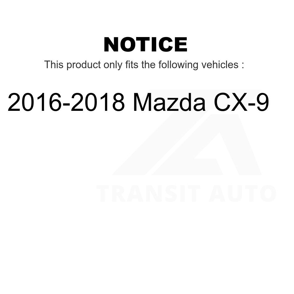 Front Wheel Bearing And Link Kit For 2016-2018 Mazda CX-9