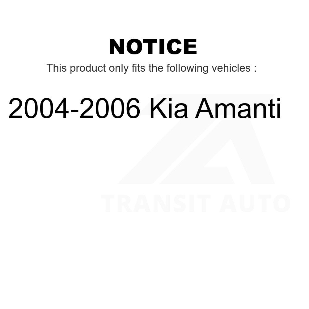 Front Wheel Bearing And Link Kit For 2004-2006 Kia Amanti