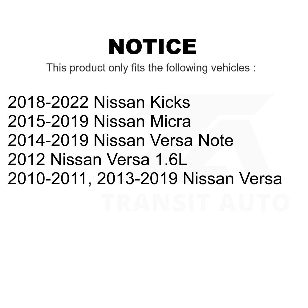 Front Wheel Bearing And Link Kit For Nissan Versa Note Kicks Micra