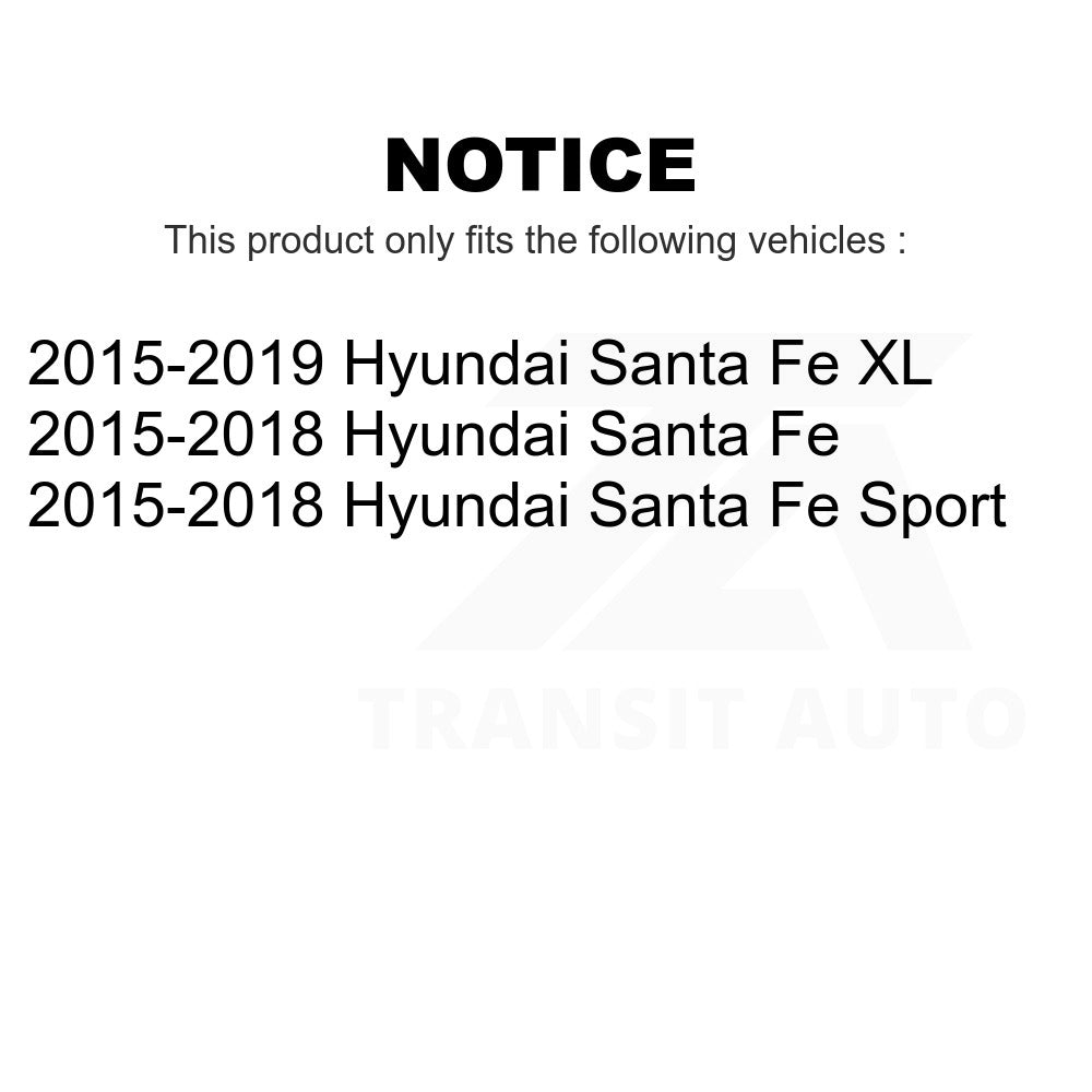 Front Hub Bearing Assembly And Link Kit For Hyundai Santa Fe Sport XL