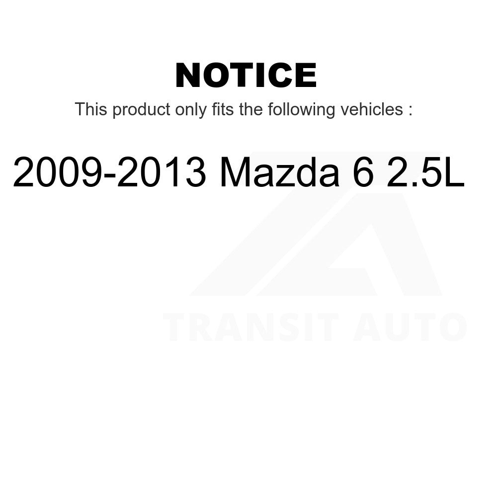 Front Wheel Bearing And Link Kit For 2009-2013 Mazda 6 2.5L